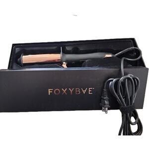 FoxyBae Rose Gold 2" Curling Iron Titanium Hair Curler With Dual Voltage Wand